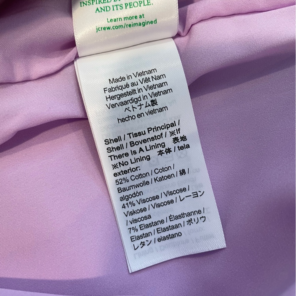 J. Crew Light Purple No. 3 Pencil Skirt Size 12 New - Picture 10 of 12